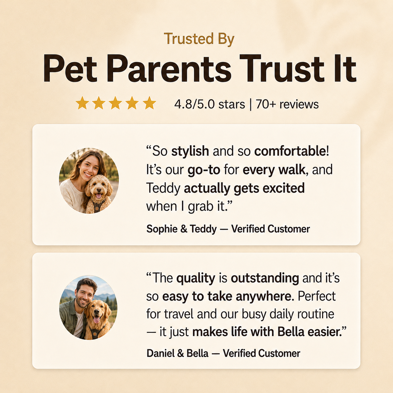 2-in-1 Dog Leash & Carrier